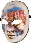 Venetian Mask with scene from Venice