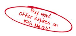 Buy Now! Offer expires 15th March!