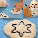 Make your own snow play dough